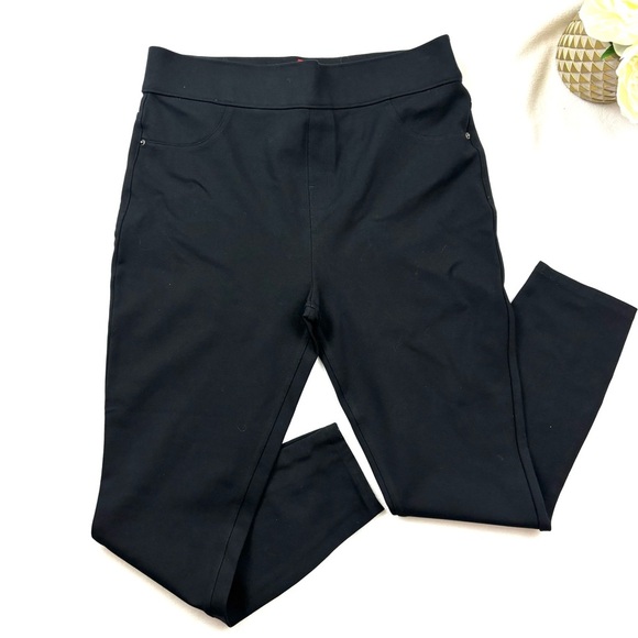 SPANXshape Black Highrise Compression EveryWear Ankle Skinny Jeans Size L - Picture 1 of 16